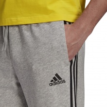 adidas dresowe spodnie Essentials French Terry Tapered Cuff 3-Pasy długie szare męskie